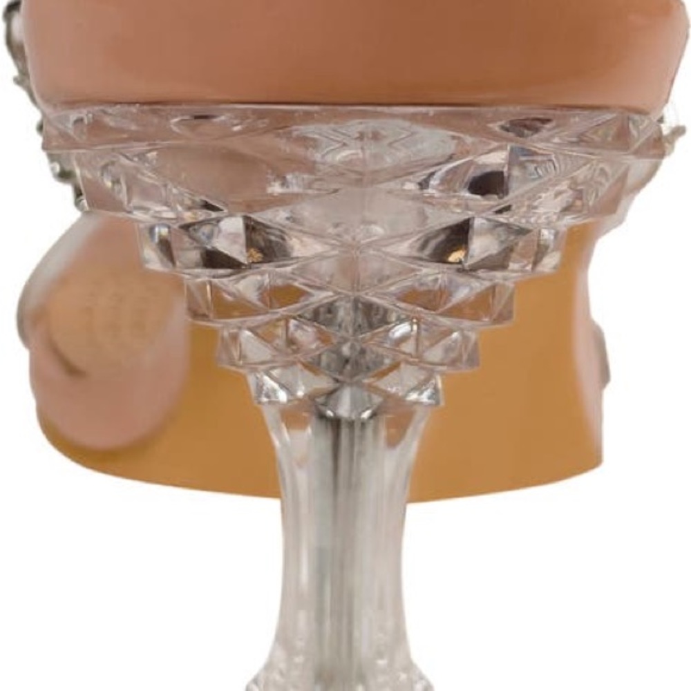 Azalea Wang cream diamond encrusted elements on strap and artsy heel - Picture 4 of 7
